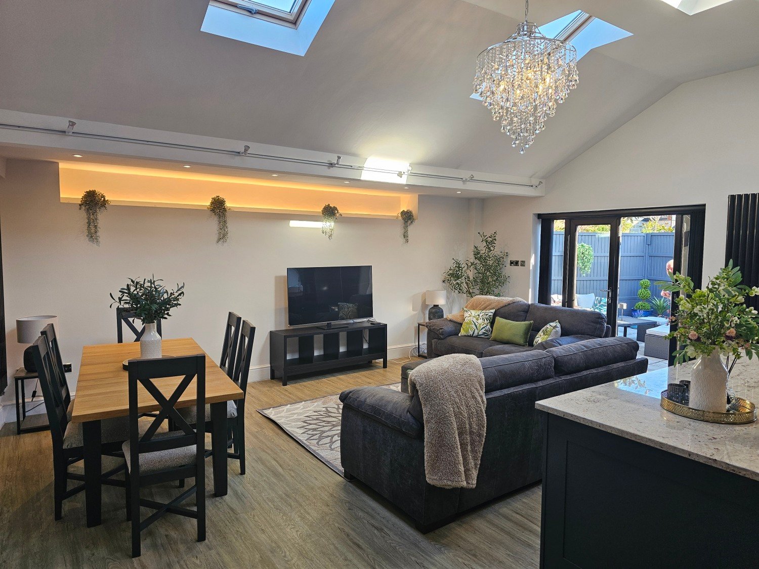Lounge and dining area at Birkdale Links Lodge